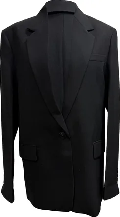 Toteme Single-Breasted Blazer in Black Polyester