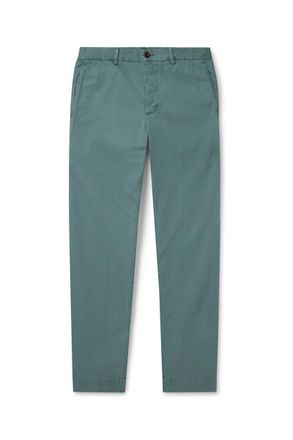 Sid Mashburn Field Slim-Fit Tapered Garment-Dyed Cotton-Twill Trousers