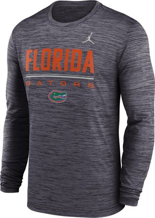 Nike Jordan Mens Florida Sideline Velocity Jordan Brand Dri-FIT College T-Shirt in Black | 0JEQ00AUFN-FG7