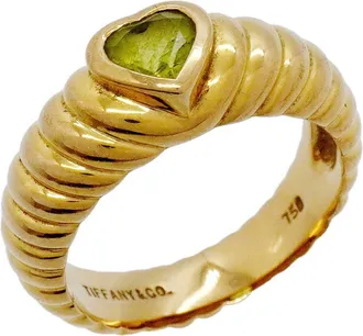 Tiffany & Co. Green Yellow Gold (18K) Band Ring (Pre-Owned)
