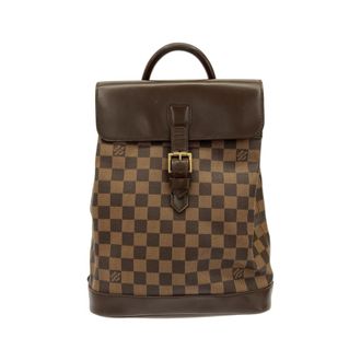Louis Vuitton Brown Coated Canvas Backpack (Pre-Owned)