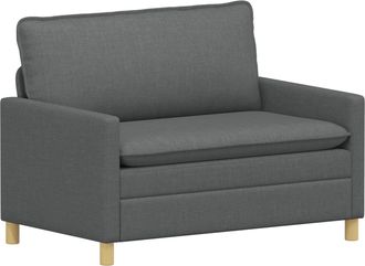 vidaXL Sof&aacute; 2 Plaza Gris Oscuro 126 X 81 X 87,5 Cm Tela Vidaxl