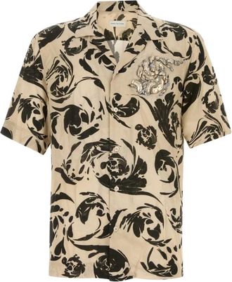 Dries Van Noten Carltone Shirt - Heren - Korte mouwen Overhemden - Veelkleurig - M - Overhemden