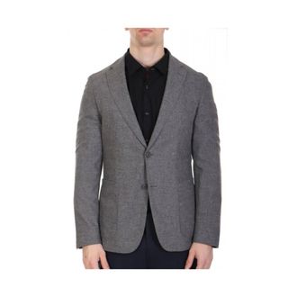 HUGO BOSS Heren, Jassen, Grijs, Maat: M Leer