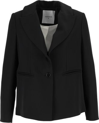 Shirt a Porter Fringed Cascading Fringe Tailored Blazer