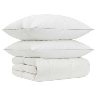 vidaXL Set Di Piumoni In Piume Doca Al 90% Fulda 3 Pz 140 X 220 Cm Vidaxl