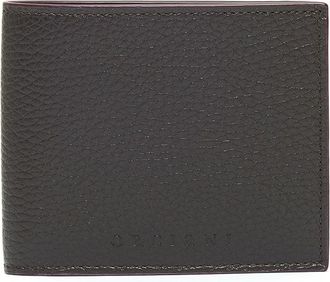 Orciani Leather Wallet with Contrasting Interior