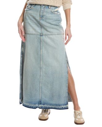 Re/Done RE/DONE Mid-Rise Split Skirt
