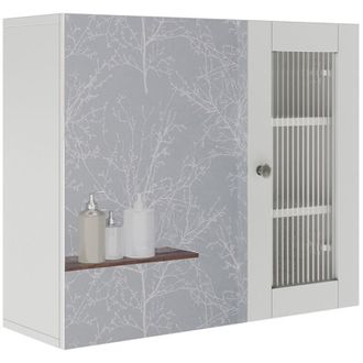 Vicco Specchio contenitore bagno Malte, Bianco, 60 x 50 cm con specchio