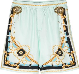 Camilla Sea Charm silk bermuda shorts - men - Silk/Silk - S - Green