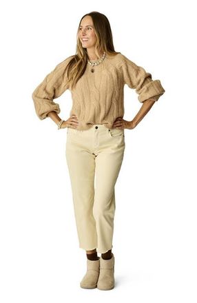 Carve Designs Eloise Wool Sweater in Camel at Nordstrom, Size Xx-Small