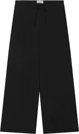 JUMPER 1234 Womens Wide Leg Joggers In Black