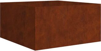 vidaXL Jardinera De Acero Corten 80x80x40 Cm Vidaxl