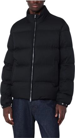 Ermenegildo Zegna Donsjack Blouson - Heren - Winterjassen - Blauw - L - Wol - Jassen