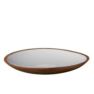 Be Home Madras Oversized Shallow Bowl in Brown at Nordstrom