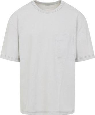 Christophe Lemaire Boxy T-shirt met korte mouwen - Heren - T-shirts - Wit - S - Katoen - Tops
