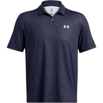 Under Armour Mens Ua T2G Print Polo Blue L