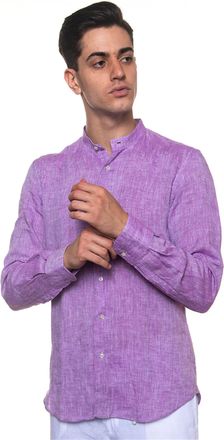 Vincenzo De Lauziers Camicia casual Viola Vincenzo De Lauziers Uomo