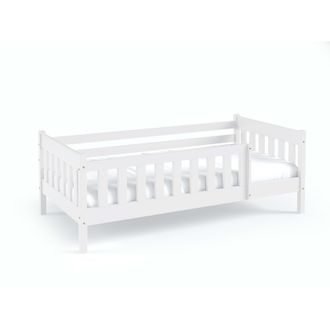 AKL FURNITURE Cama infantil pino blanco 80x160