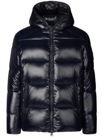 Save The Duck Padded Black Recycled Nylon Jacket with Quilted Design