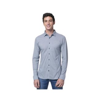 DeSoto Overhemd - Heren - Casual Overhemden - Blauw - S - Katoen - Overhemden
