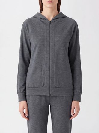 Brunello Cucinelli Cotton and Silk Zip-Up Hoodie with Slit Pockets