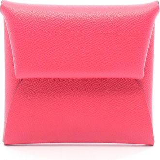 Herm&egrave;s Pink Leather Coin Purse/Coin Case (Pre-Owned)