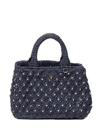 Prada crochet tote bag - Blue