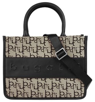 Bugatti Henkeltasche BUGATTI ELEA, Damen, Gr. B/H/T: 30cm x 22cm x 12cm onesize, schwarz, Kunstfaser, Taschen Henkeltasche