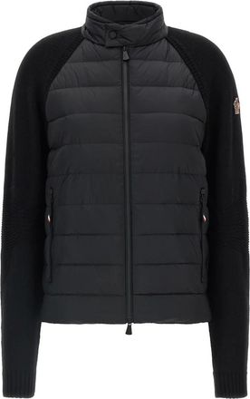 Moncler Grenoble Cardigan - Heren - Jassen - Zwart - Maat: 2XL Zijde