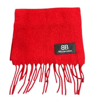 Balenciaga Pre-owned Stole - Dames - Vintage Accessoires - Rood - ONE Size - Wol - Vintage