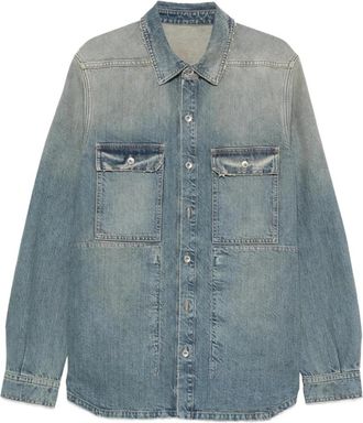 Rick Owens Denim Outershirt Jacket - Heren - Spijkerjassen - Blauw - L - Denim - Jassen