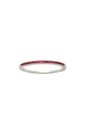 Made by Mary Birthstone Stacking Ring in Silver July at Nordstrom, Size 10