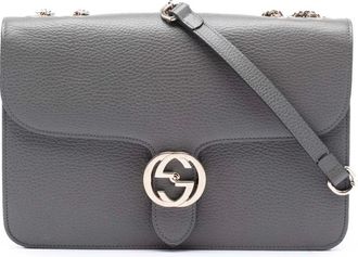 Gucci Pre-owned Cross Body Bags, female, Gray, Size: ONE SIZE Pre-owned Shoulder Bag