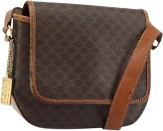 Celine Pre-owned Cross Body Bags, female, Brown, Size: ONE SIZE Pre-owned Vintage Shoulder Bag