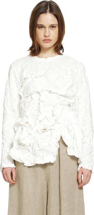 Comme Des Gar&ccedil;ons Ruffled Long Sleeve T-Shirt