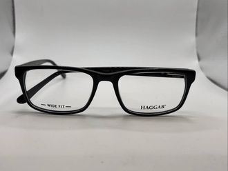 Haggar Mens H289 Rectangle Eyeglasses In Ebony