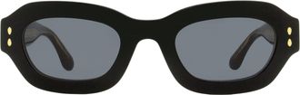 Isabel Marant IM0052S Geometric Acetate Sunglasses - Black