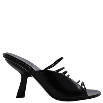 Ferragamo Ferragamo Black Leather Altaire 85 Sandals