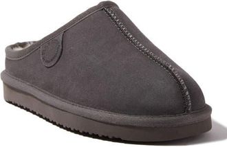 Dearfoams Fireside Greta Genuine Shearling Clog Slipper in Grey at Nordstrom, Size 11