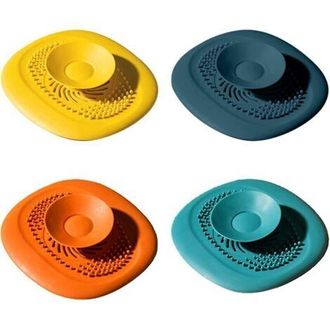 OEM Set Di 4 Tappetini In Schiuma Di Silicone, Universali Per Lavabi Del Bagno, Filtri Protettivi Per Pavimenti, Lavanderia, Cucina E Bagno (4 Colori)