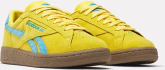 Reebok Classic Sneaker REEBOK CLASSIC CLUB C GROUNDS UK, Damen, Gr. 37,5, goldenhaze, futurecyan, gum, Leder, Synthetik, Schuhe Sneaker