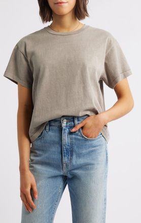 Slvrlake Denim Square Cotton T-Shirt in Desert Taupe at Nordstrom, Size X-Small