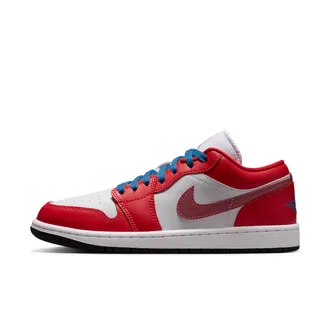 Nike Jordan Womens Air Jordan 1 Low Shoes in Red | DC0774-608