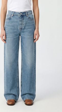 Our Legacy Treble Cut High-Waisted Wide Leg Cotton Denim Jeans