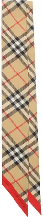 Burberry Sand Beige Check Bandana Scarf