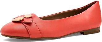 Aerosoles Paradise Womens Flat Shoes Orange : 7.5 B - Medium, Faux Leather