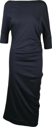 Vivienne Westwood Kleedjes, Dames, Blauw, S, Katoen, SS Thigh Jersey Jurk