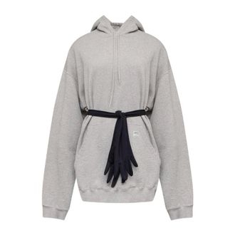 Maison Margiela Dames, Jurken, Grijs, Maat: S Katoen
