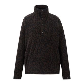 Dare 2B Dare 2B Fleece-top met luipaardprint voor dames (Warme chocoladesaus)